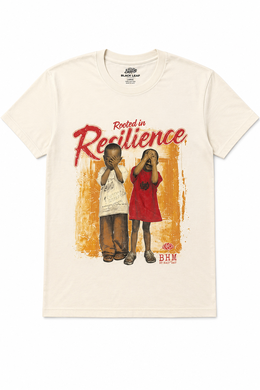 BLACK LEAF – CREAM RESILIENCE GRAPHIC TEE