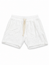 REASON WHITE TEXTURED SHORTS