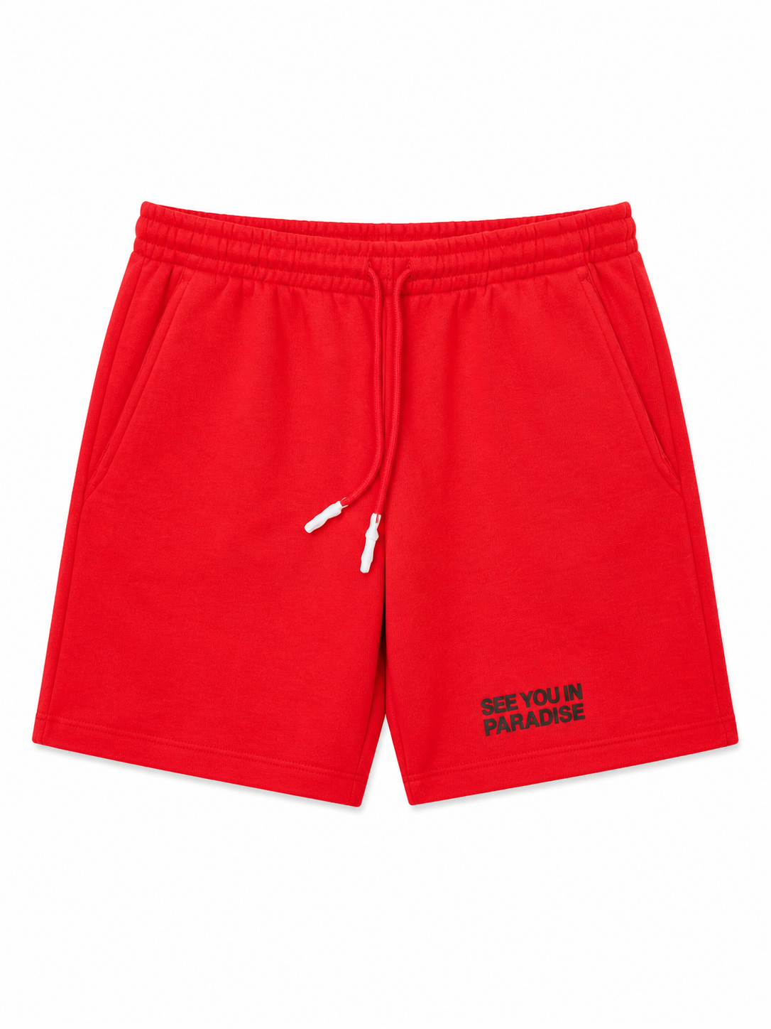 PARADISE RED SEE YOU IN PARADISE SHORTS