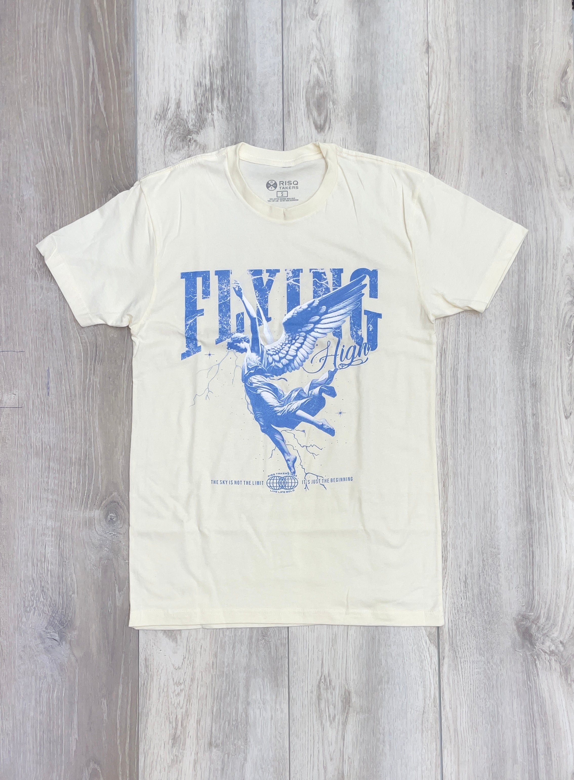 OFF-WHITE WINGED FIGURE GRAPHIC T-SHIRT