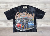 BKYS BLACK RHINESTONE GASLAND TEE