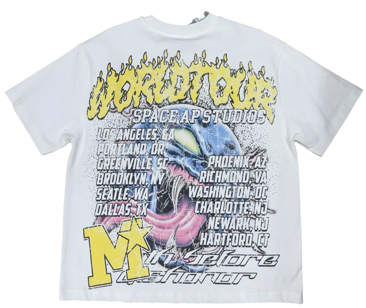Major Monster Graphic T-Shirt – White