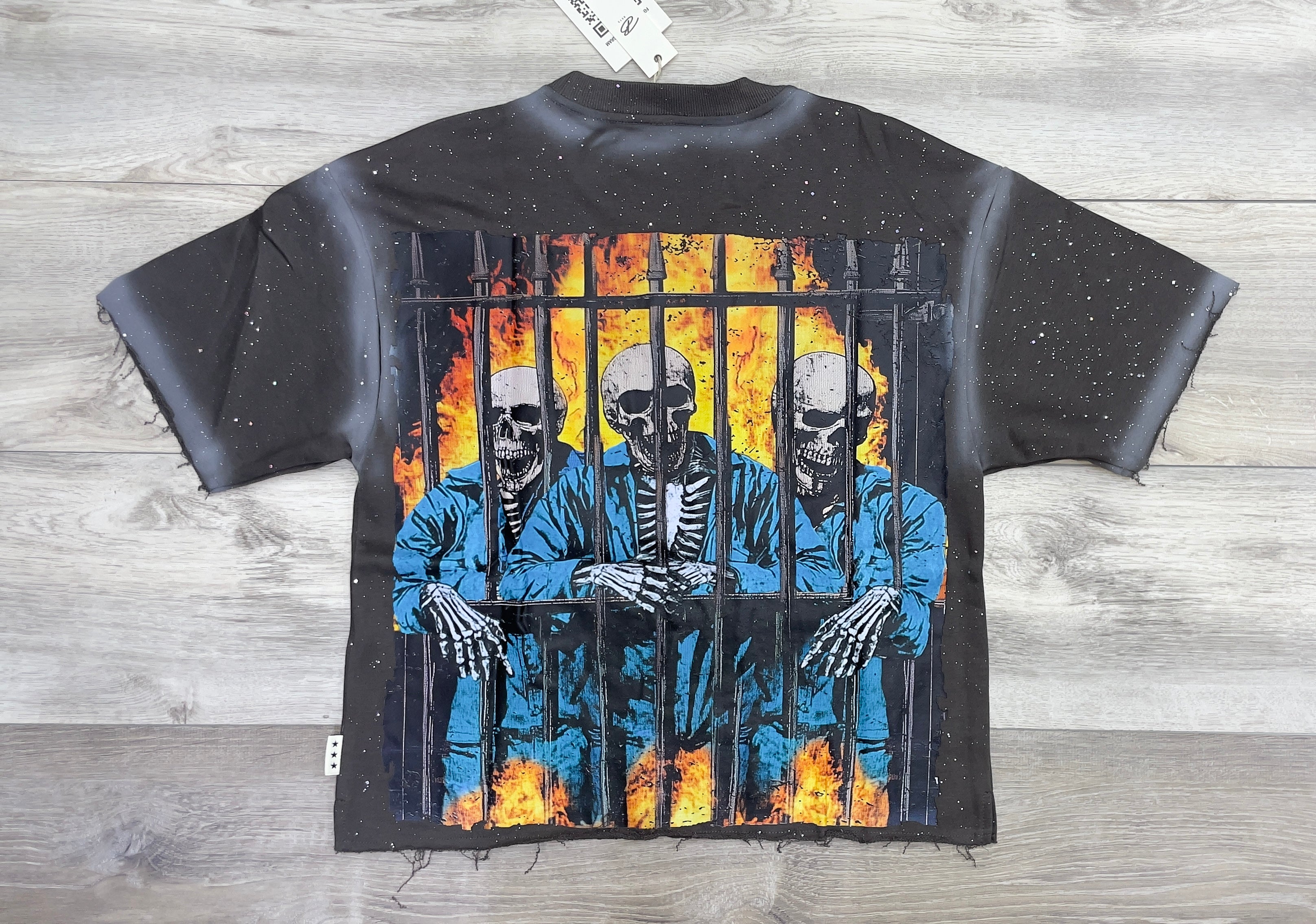 BKYS GET LOST SKELETON PRISON TEE - GREY