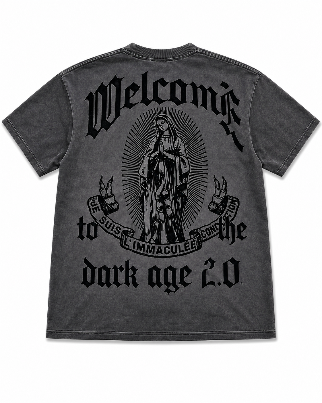 Rare Peace Washed Charcoal Graphic T-Shirt