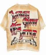 Laugh now cry later carnival tee