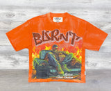 BKYS ORANGE GRAPHIC “BLZRNT” RHINESTONE TEE