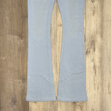 RHINESTONE FLARE SWEATPANTS