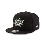 New Era Miami Dolphins Black Snapback Cap