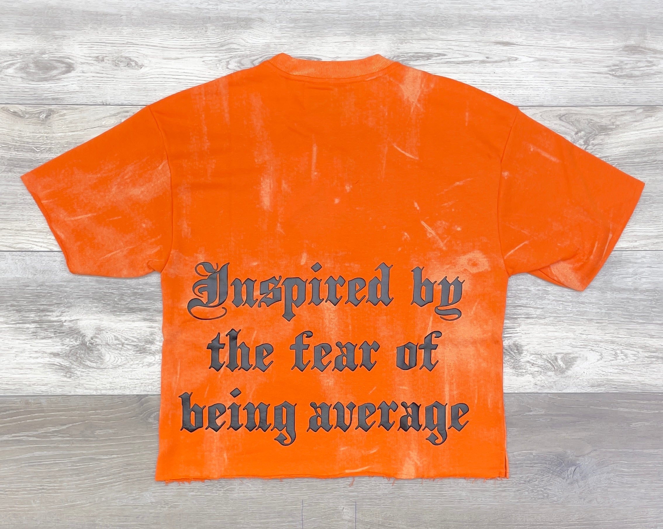 BKYS ORANGE GRAPHIC “BLZRNT” RHINESTONE TEE