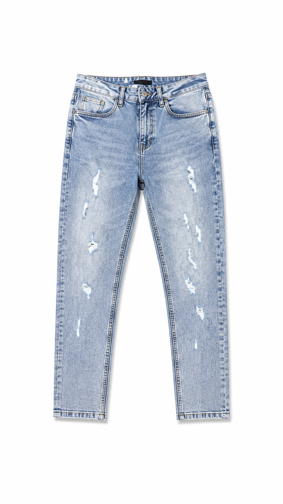 Reason Light Wash Distressed Skinny Jeans