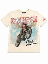 CREAM DAREDEVIL MOTOR GRAPHIC TEE – REDUSTUDIO