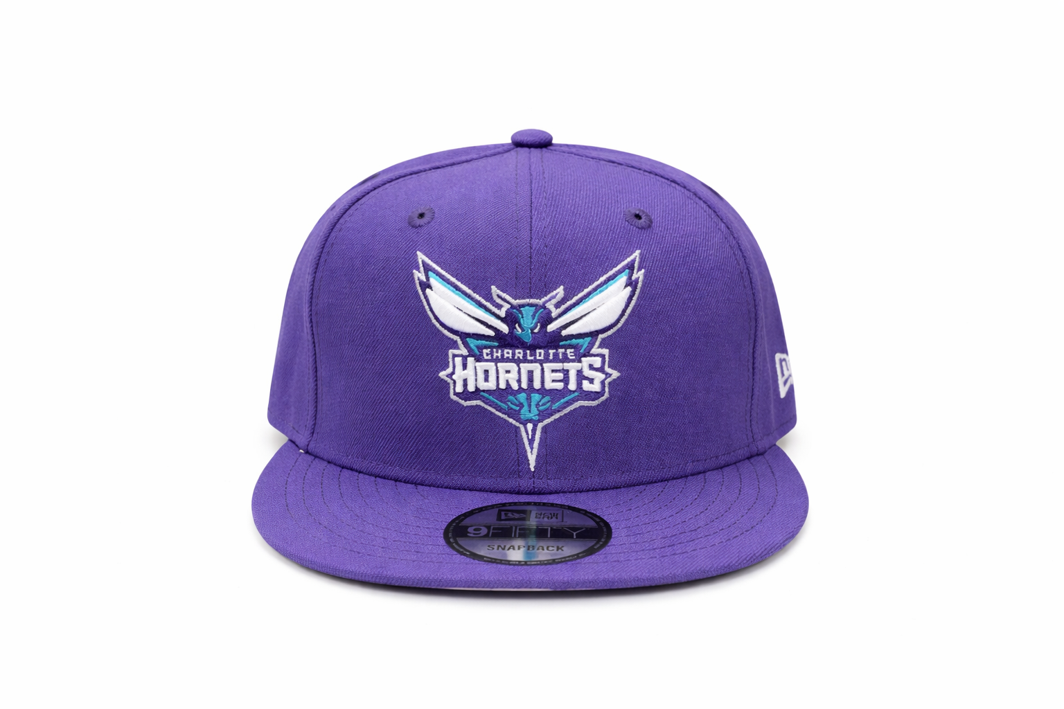 PURPLE EMBROIDERED LOGO SNAPBACK