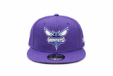 PURPLE EMBROIDERED LOGO SNAPBACK