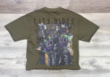 BKYS VIBE RHINESTONE TEE (ARMY GREEN)