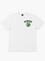 FLY BY POP WHITE PEACOCK GRAPHIC TEE