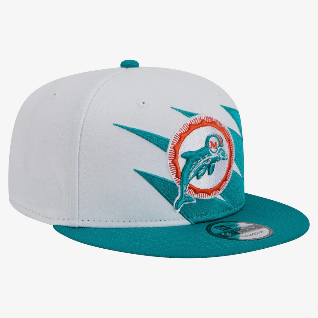 WHITE & TEAL MIAMI DOLPHINS CAP