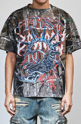 CAMO GRAPHIC SCORPION T-SHIRT