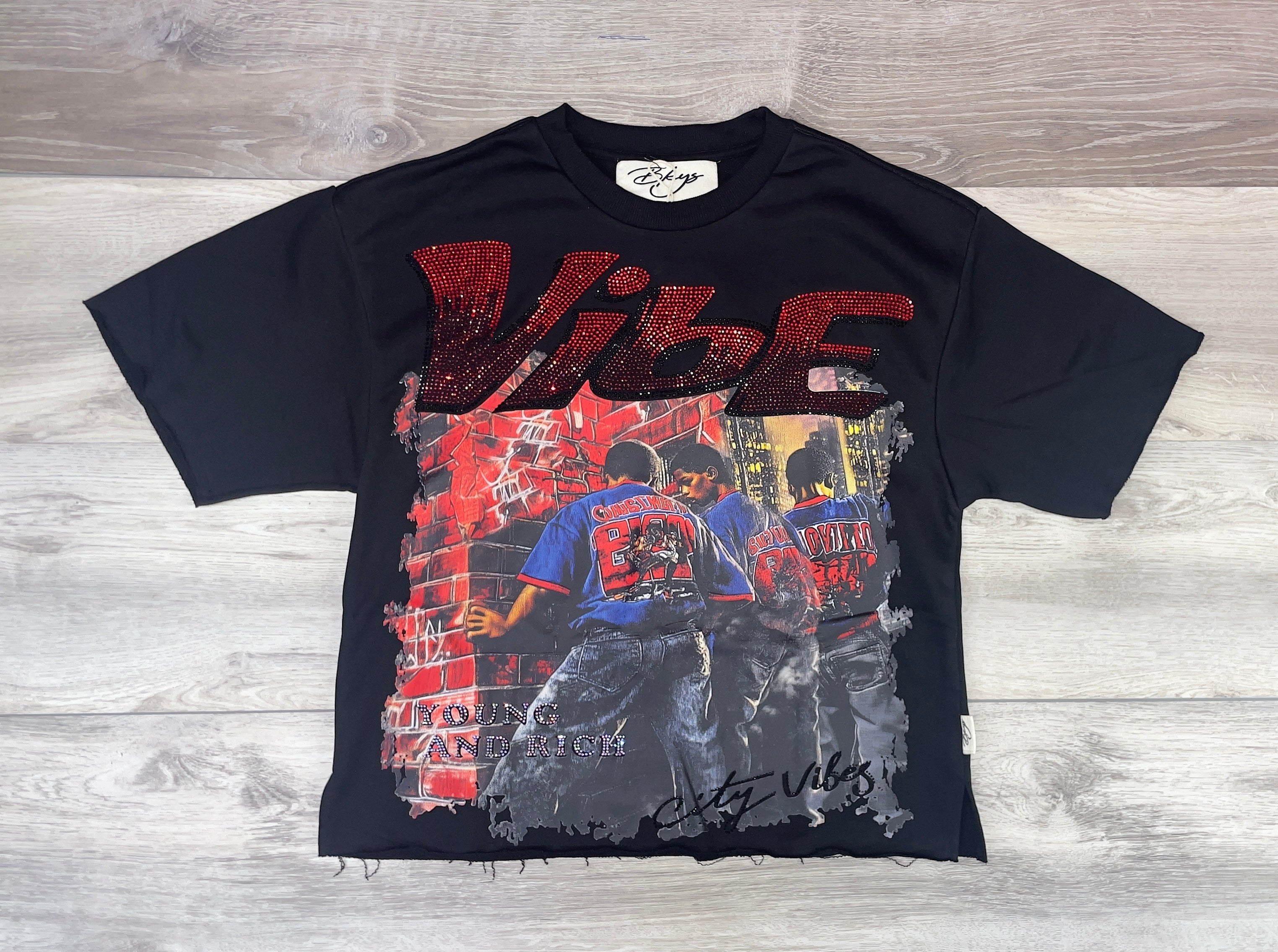 BKYS VIBE BLACK TEE