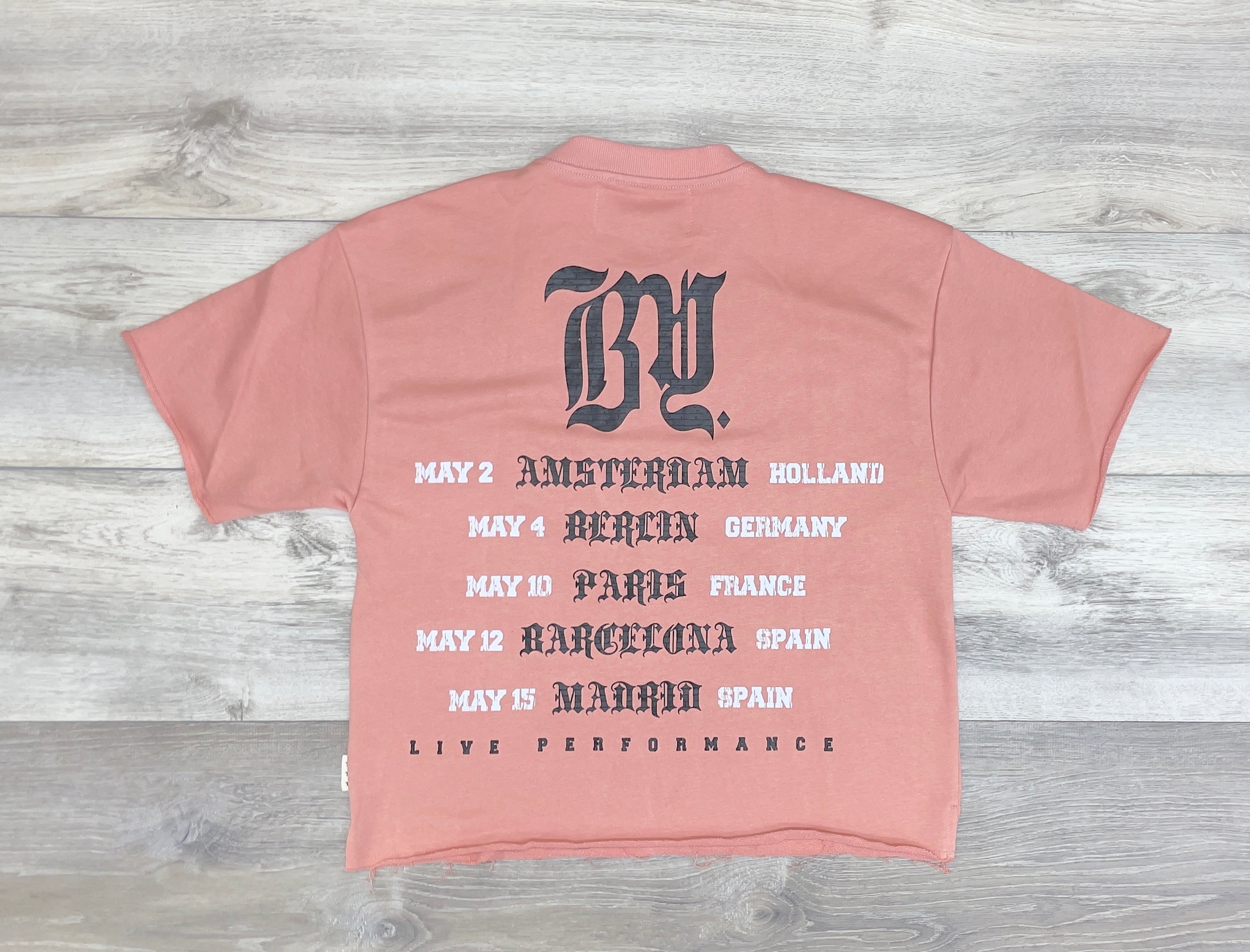 BKYS PINK STREET GRAPHIC CROP TOP