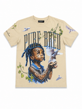CREAM PURE BREED GRAPHIC TEE – REDUSTUDIO