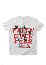 WHITE GRAPHIC PRINT TEE