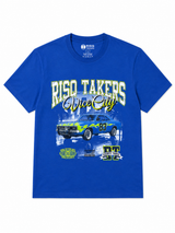 RISQ TAKERS – BLUE VICE CITY CAR GRAPHIC TEE