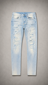 JORDAN CRAIG ICE BLUE DISTRESSED JEANS