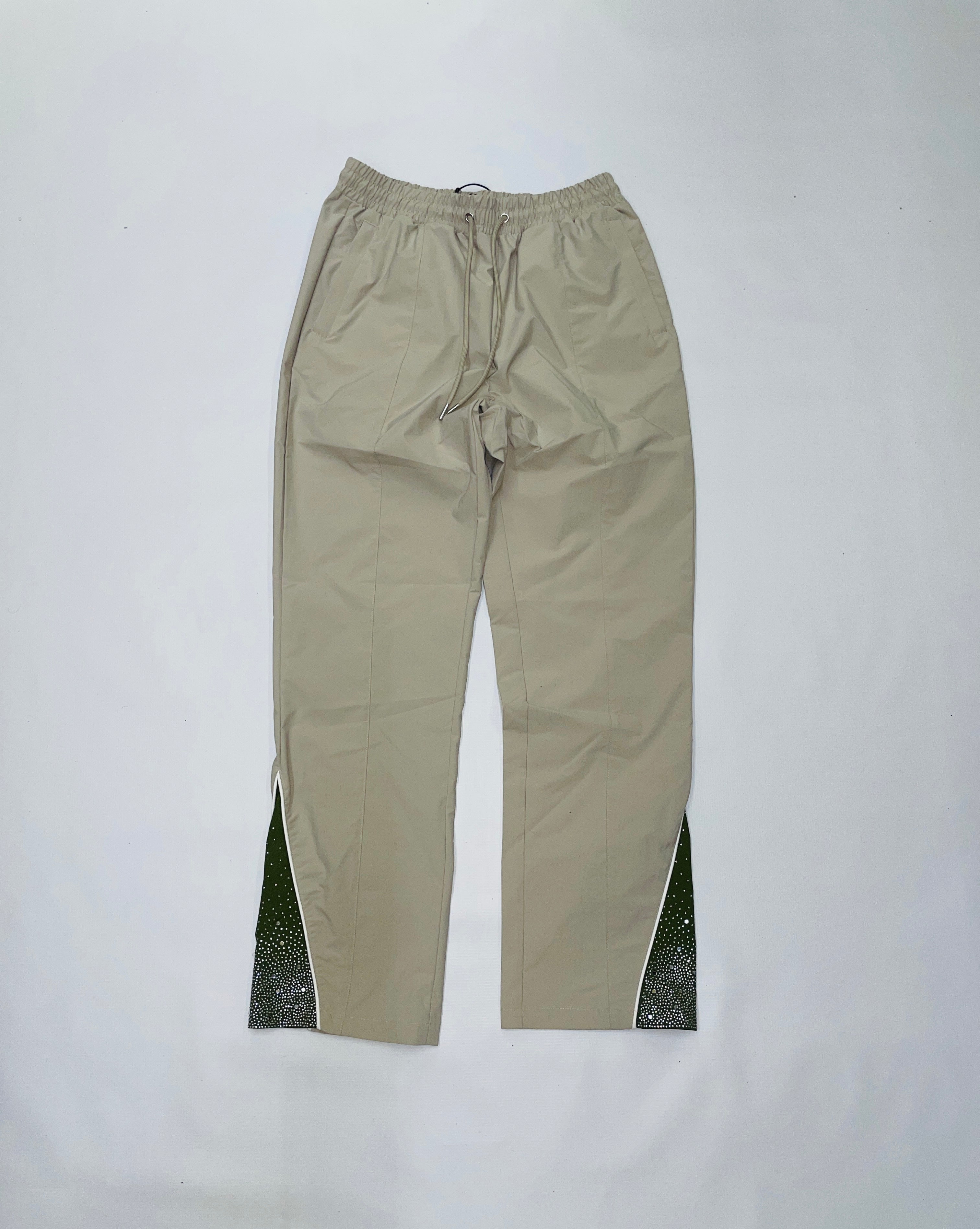 BEIGE SIDE PANEL DETAIL PANTS