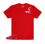 RED GRAPHIC PRINT T-SHIRT