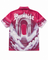 Rebel Minds Paradise Gateway Graphic Button Shirt