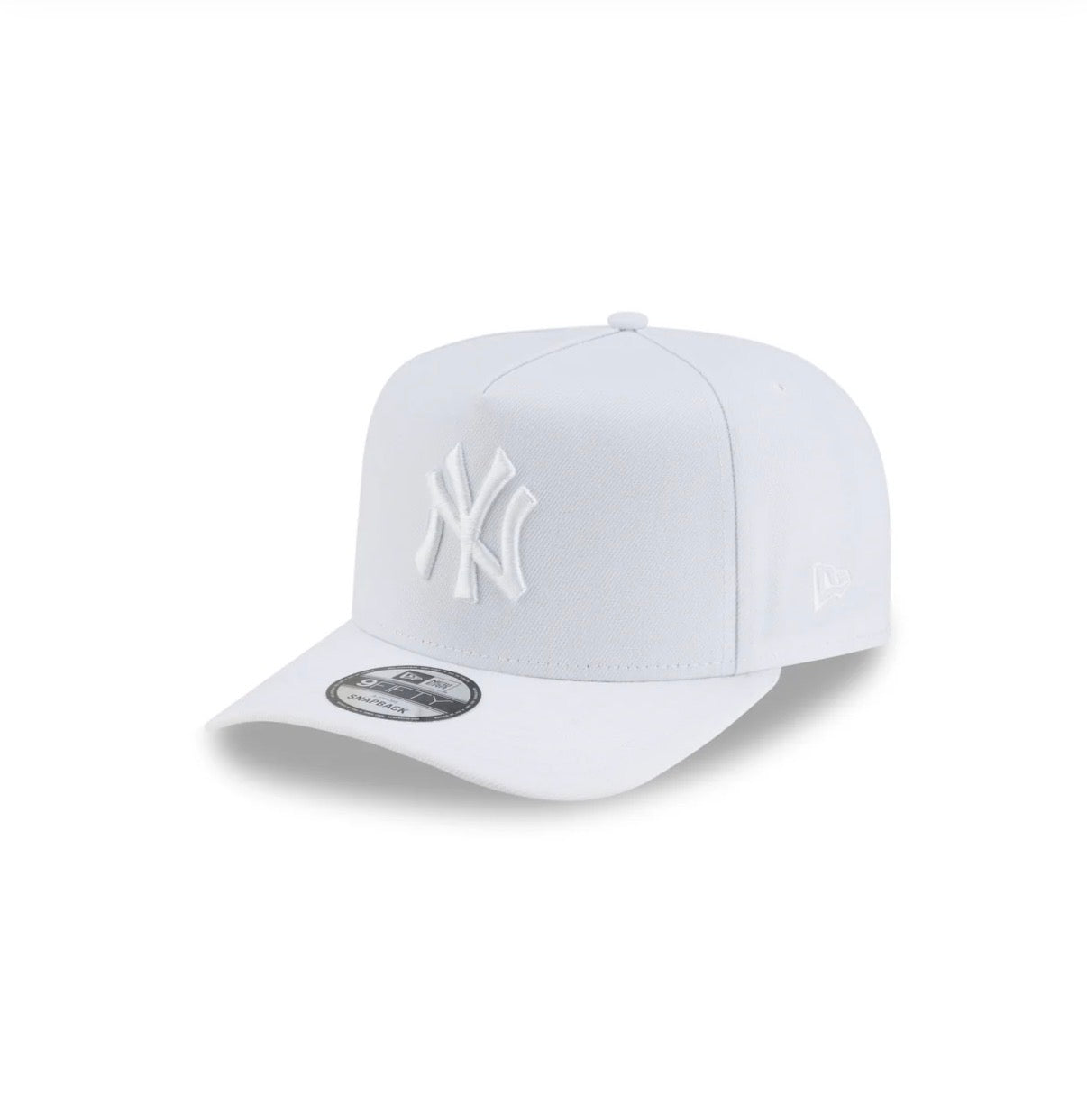 New Era New York Yankees All White Snapback Cap