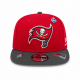 NEW ERA TAMPA BAY BUCCANEERS RED & BLACK SNAPBACK CAP