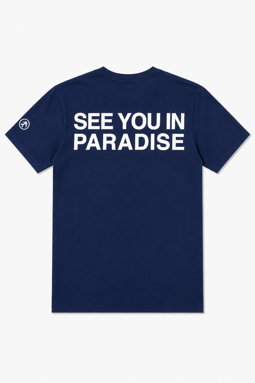 PARADISE NAVY SEE YOU IN PARADISE TEE