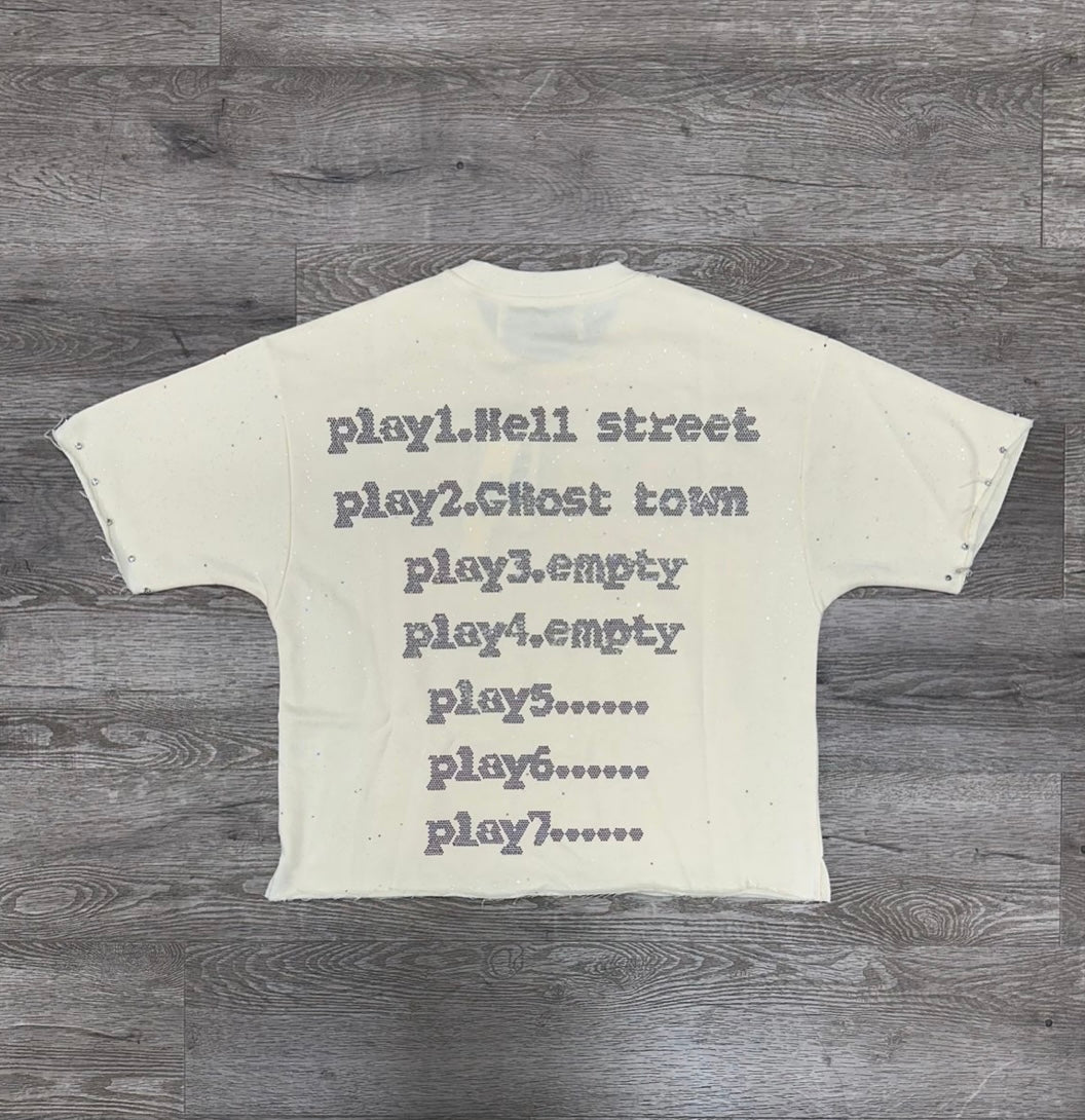 BKYS CREAM GRAPHIC PRINT TEE