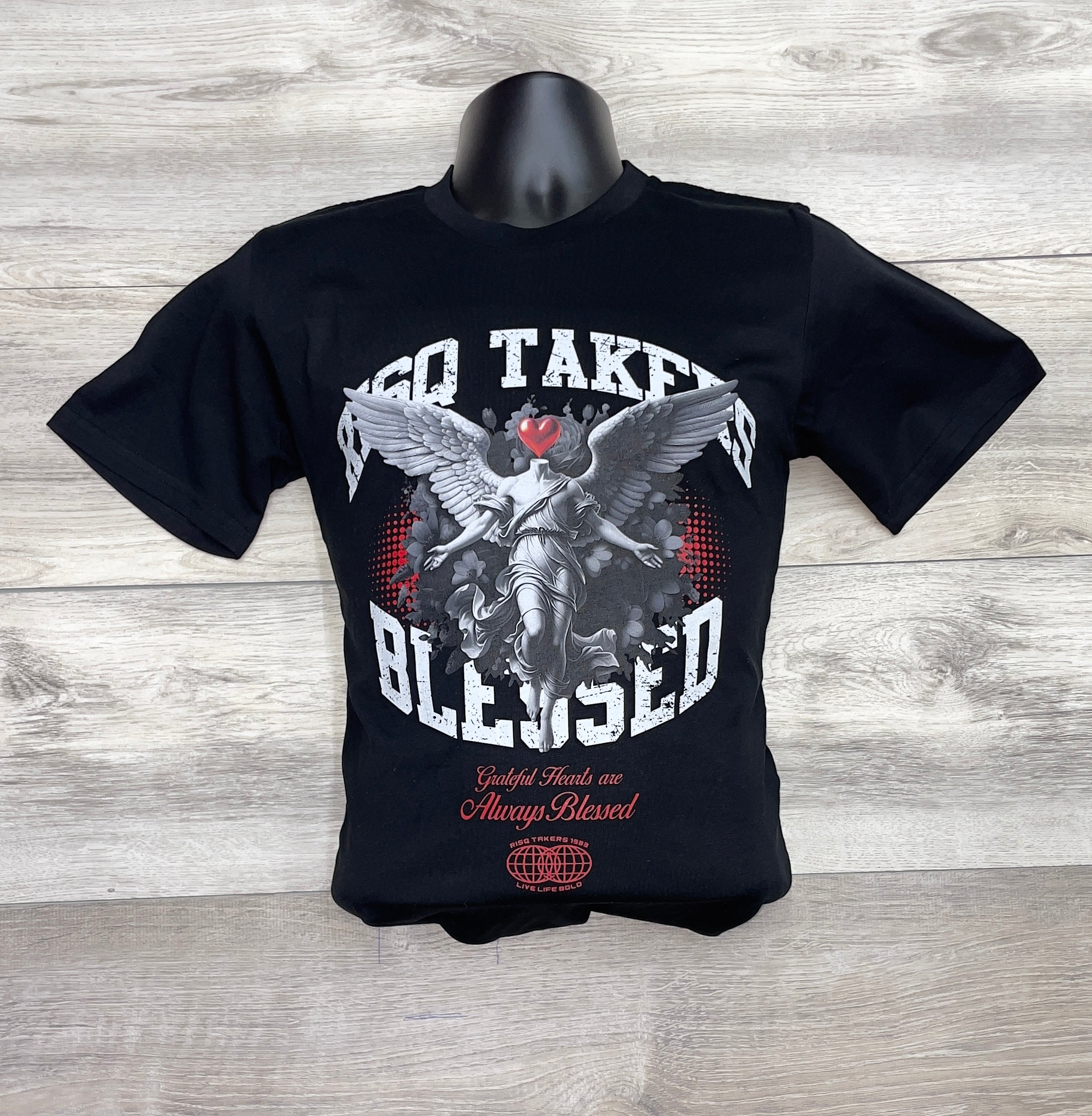 BLACK ANGEL GRAPHIC T-SHIRT