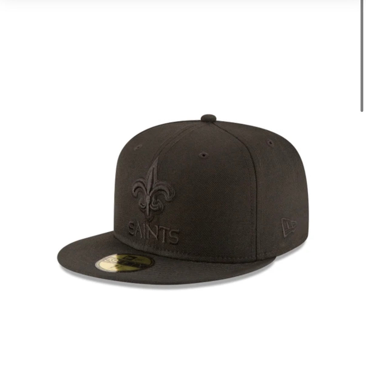 New Era New Orleans Saints Blackout 59FIFTY Fitted Cap