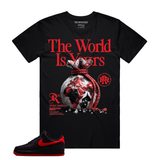 Rich Rugged – The World Is Yours Graphic T-Shirt (Black/Red)