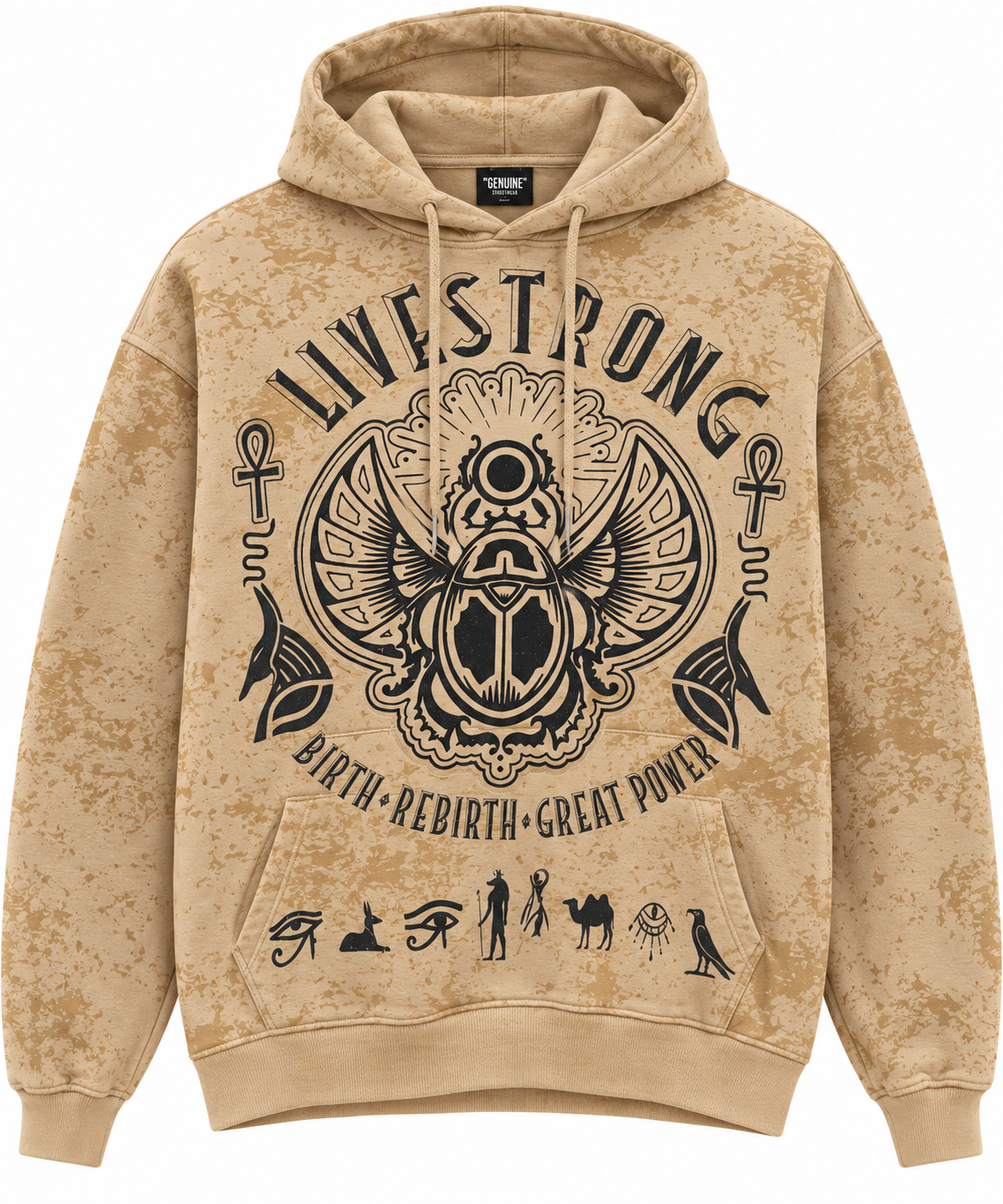 Genuine hoodie dark khaki