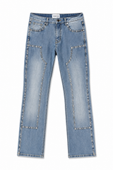 Focus Light Wash Panel Denim Jeans