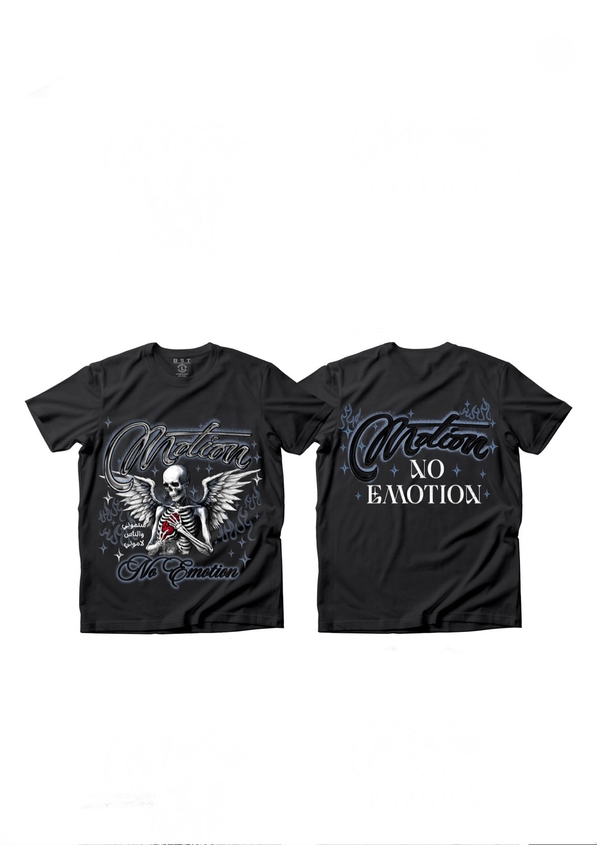 BLACK MOTION ANGEL GRAPHIC TEE
