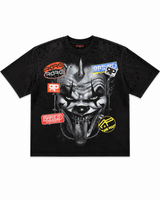 RARE PEACE BLACK CLOWN GRAPHIC TEE