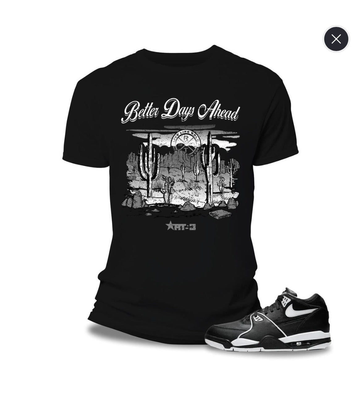 BLACK GRAPHIC PRINT T-SHIRT