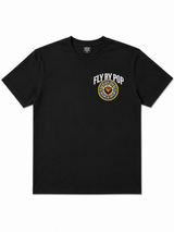 FLY BY POP BLACK STAINED HEART GRAPHIC TEE