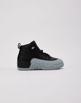 KIDS JORDAN AIR JORDAN 12 RETRO 'BLACK WOLF GREY' PRE-SCHOOL ( TD)