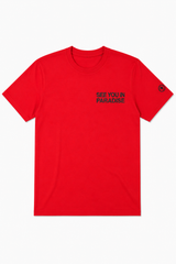 PARADISE RED SEE YOU IN PARADISE TEE