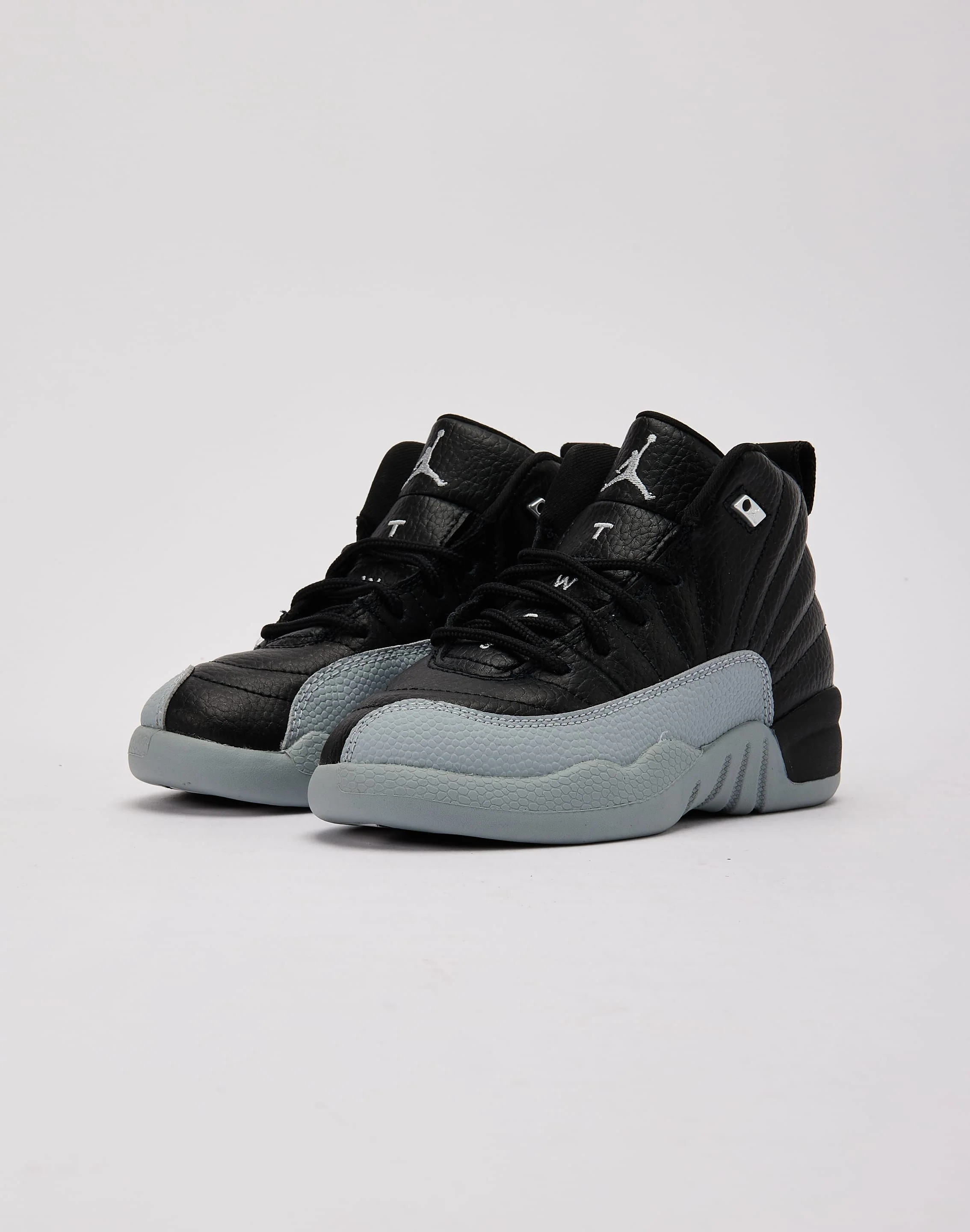 KIDS JORDAN AIR JORDAN 12 RETRO 'BLACK WOLF GREY' PRE-SCHOOL ( TD)