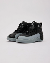 KIDS JORDAN AIR JORDAN 12 RETRO 'BLACK WOLF GREY' PRE-SCHOOL ( TD)