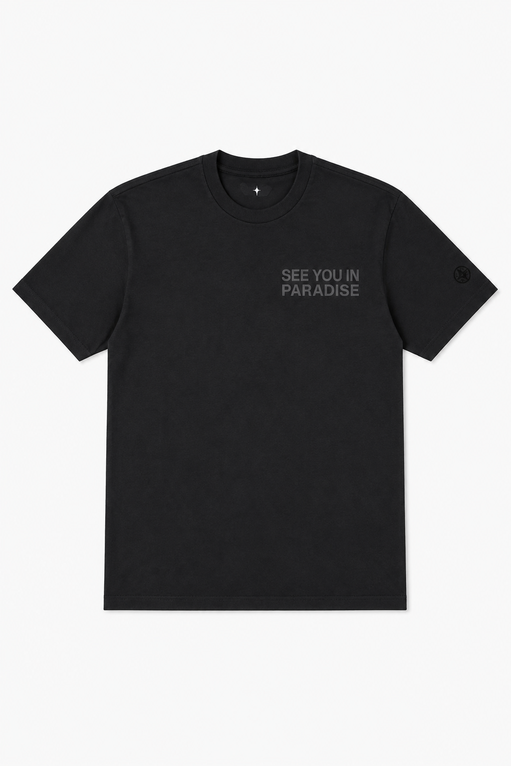 PARADISE BLACK SEE YOU IN PARADISE TEE