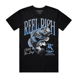Rich Rugged – Reel Rich Graphic T-Shirt (Black/Blue)