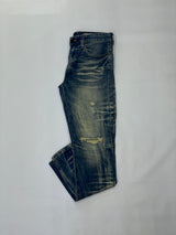SMOKE RISE BLUE DISTRESSED JEANS